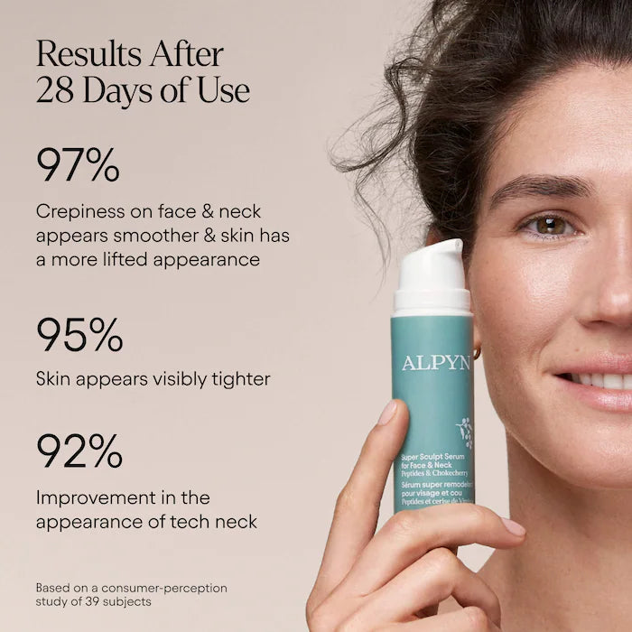 Super Sculpt Peptide Firming & Lifting Serum For Face, Neck & Décolleté