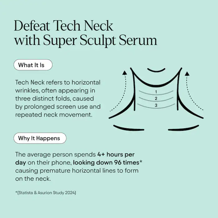 Super Sculpt Peptide Firming & Lifting Serum For Face, Neck & Décolleté