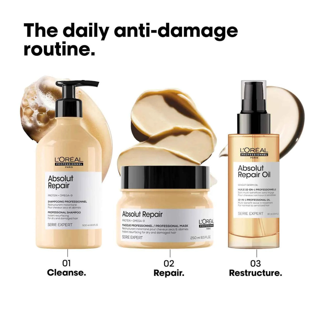 Absolut Repair Golden Mask, For Dry And Damaged Hair