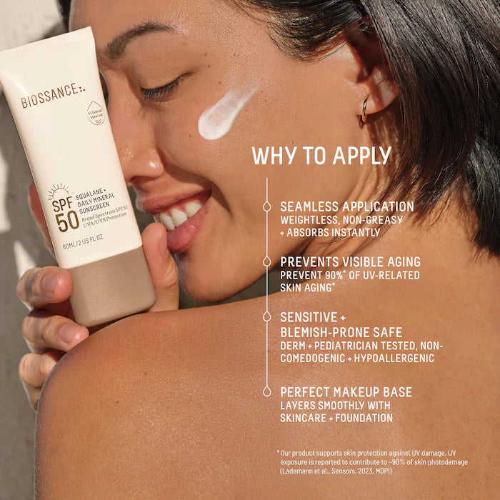 Daily Hydration Mineral Face Sunscreen SPF 50 + Squalane