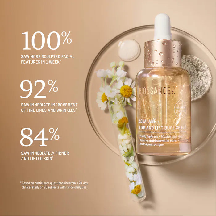 Firm And Lift Hydrating Dual Serum With Hyaluronic Acid + Squalane