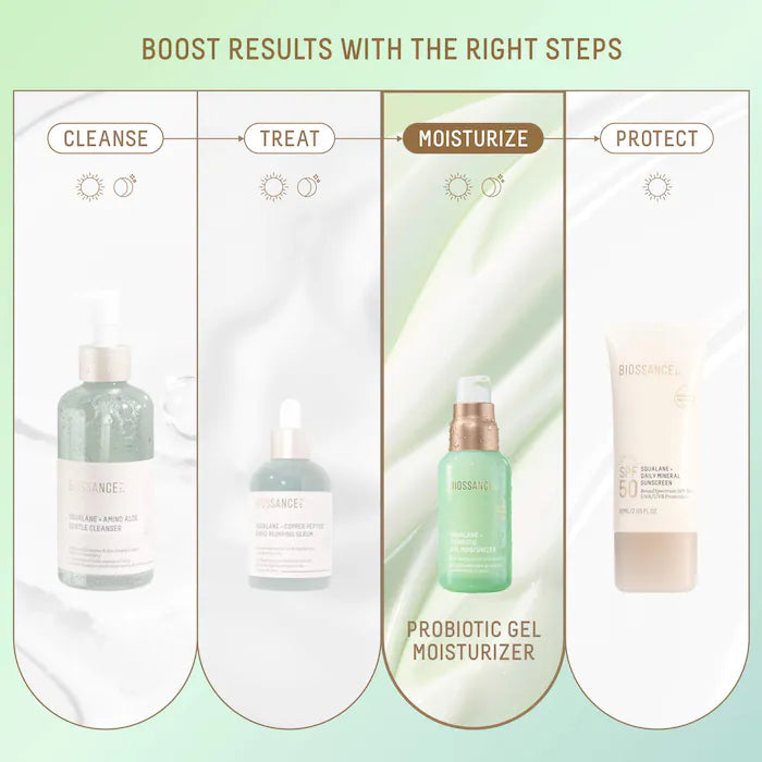 Probiotic Gel Lightweight Non-Comedogenic Moisturizer With Glycerin + Squalane