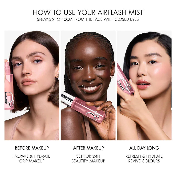 Airflash Mist Makeup Setting Spray - 24h Hold and Hydration