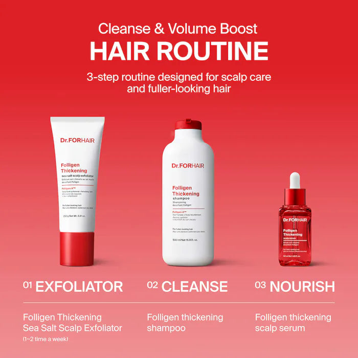 Folligen Thickening Sea Salt Scalp Exfoliator With Sea Salt