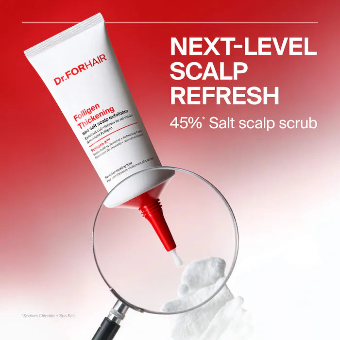 Folligen Thickening Sea Salt Scalp Exfoliator With Sea Salt