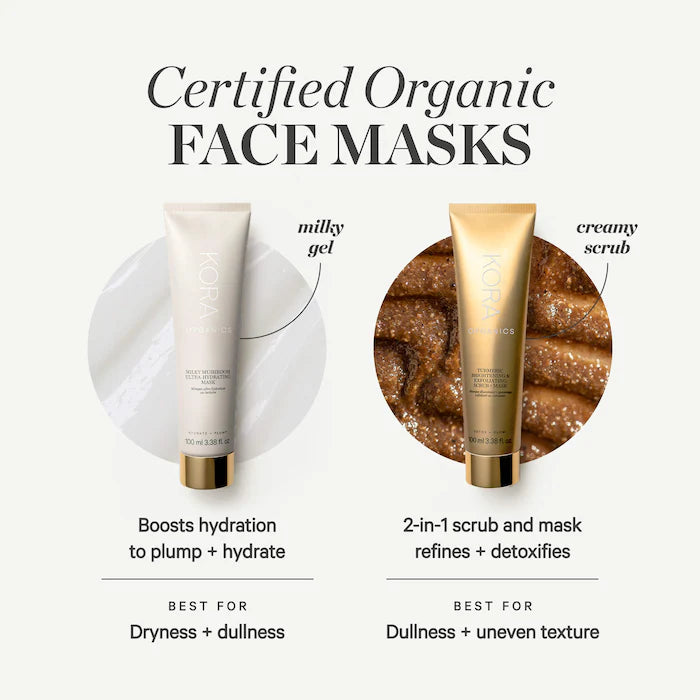 Turmeric Brightening Pore Scrub + Exfoliating Mask
