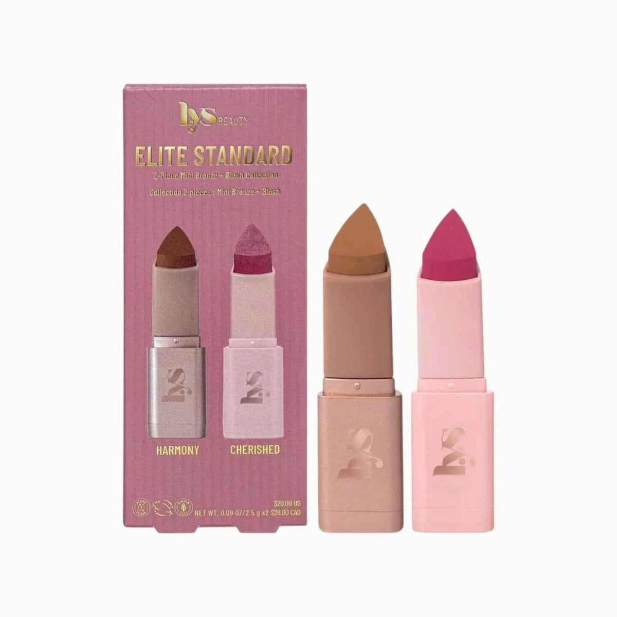 Mini Elite Standard 2-Piece Bronze + Blush Collection