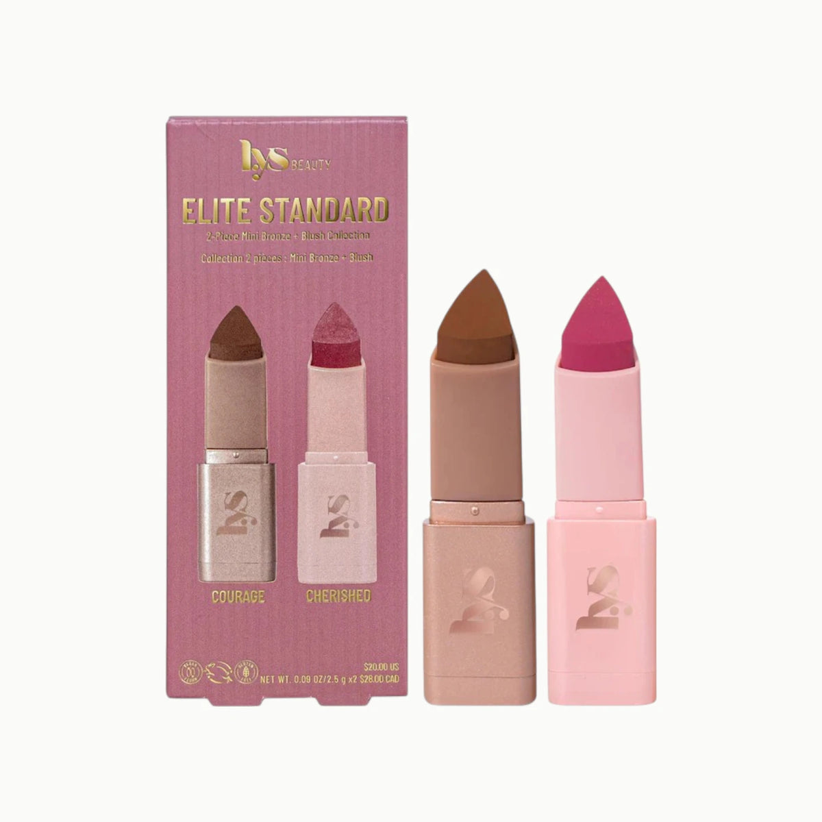 Mini Elite Standard 2-Piece Bronze + Blush Collection