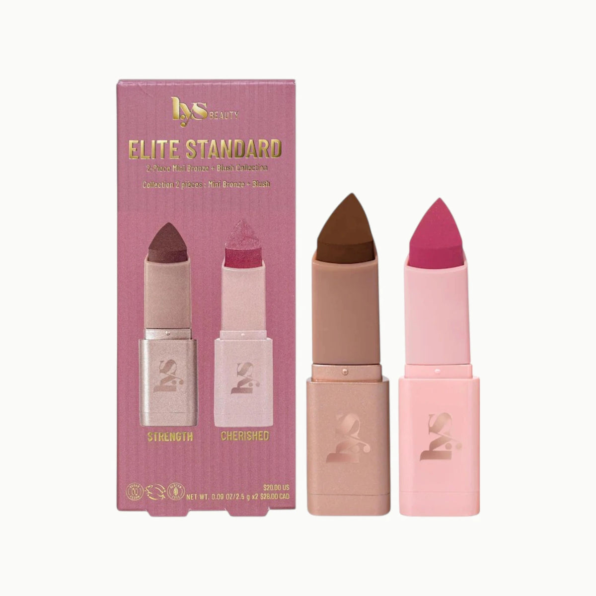 Mini Elite Standard 2-Piece Bronze + Blush Collection