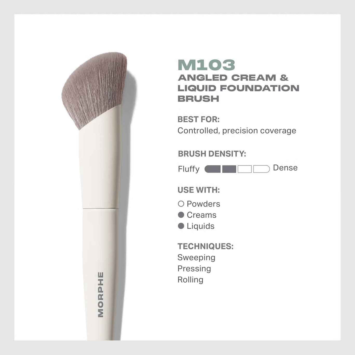 M103 Angled Cream & Liquid Foundation Brush