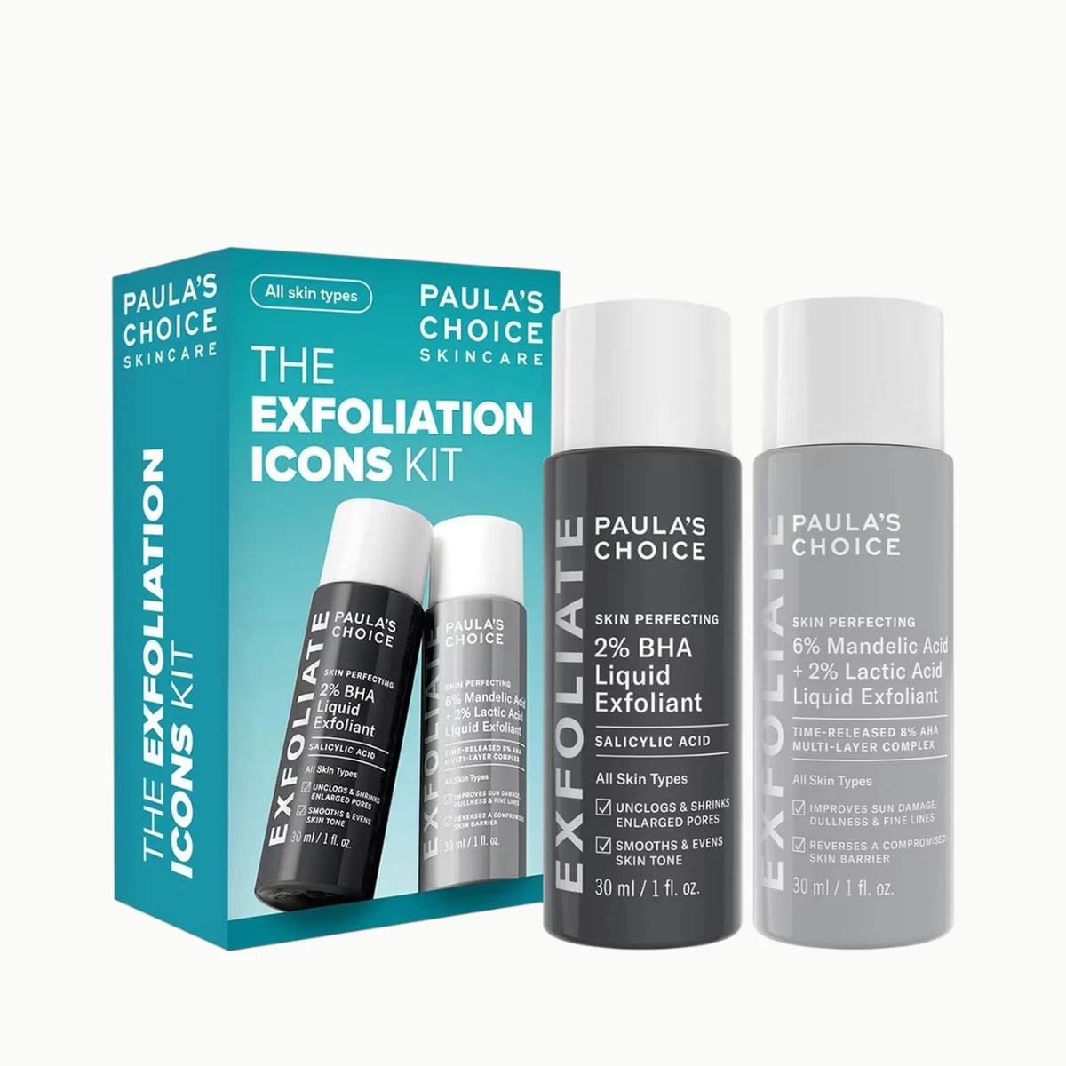 Multi-Level Exfoliation Trial Kit - Azora Beauty