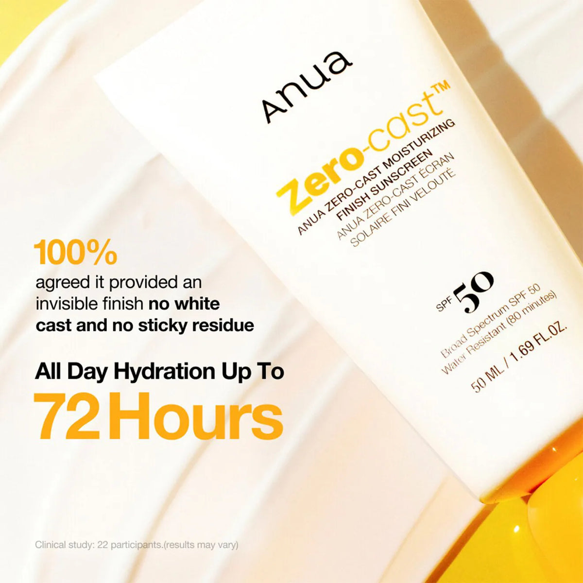 Zero-Cast Moisturizing Finish Sunscreen SPF 50+ PA++++ - Azora Beauty