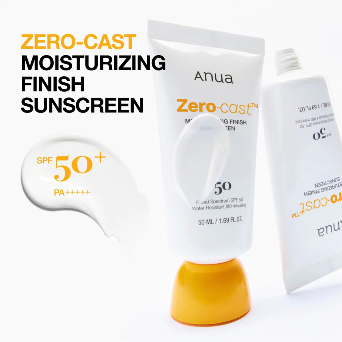 Zero-Cast Moisturizing Finish Sunscreen SPF 50+ PA++++ - Azora Beauty