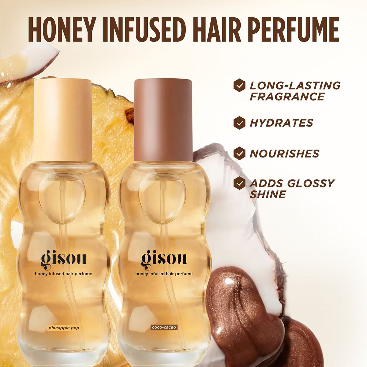 Honey Infused Hair Perfume Mini - Coco Cacao - Azora Beauty