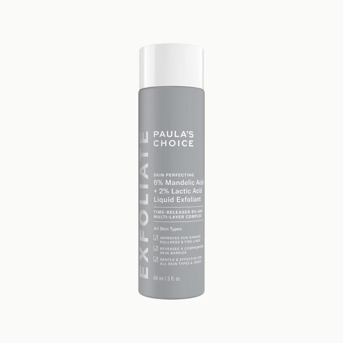 Skin Perfecting 6% Mandelic Acid + 2% Lactic Acid Liquid Exfoliant - Azora Beauty