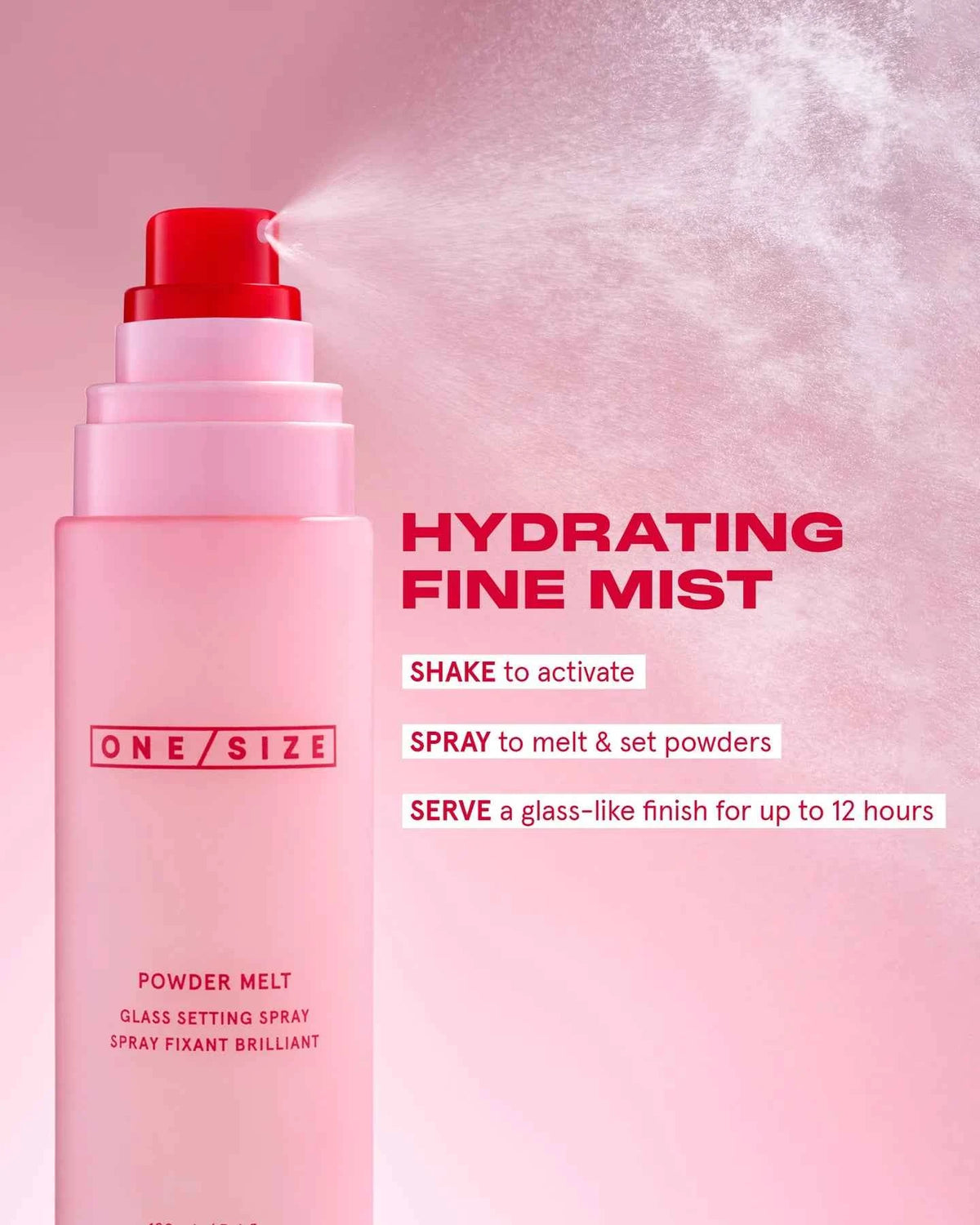 Powder Melt Glass Setting Spray