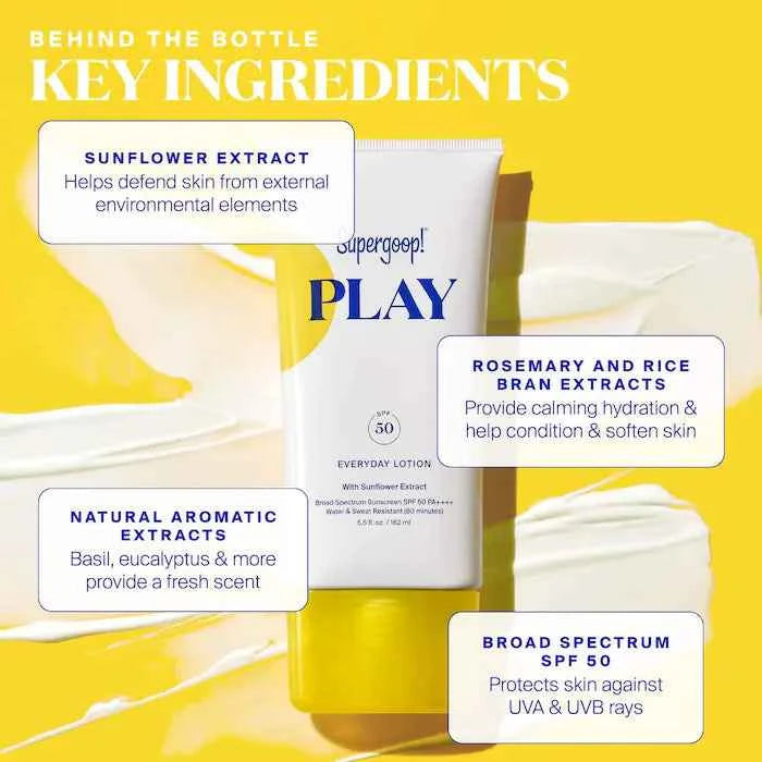 PLAY Everyday Lotion SPF 50 Face & Body Sunscreen