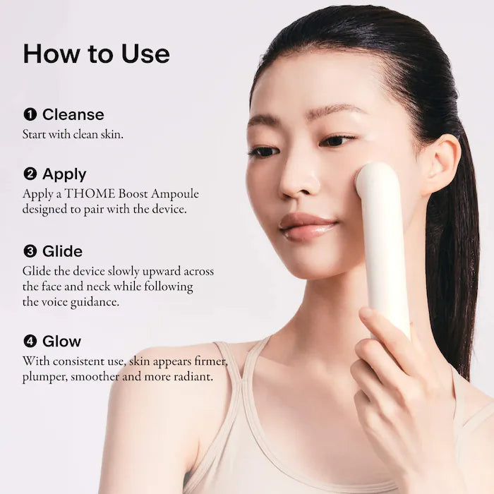 The Glow Signature Professional-Grade Ultrasound Skincare Device For Firming, Radiance & Anti-Aging