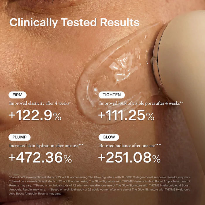 The Glow Signature Professional-Grade Ultrasound Skincare Device For Firming, Radiance & Anti-Aging
