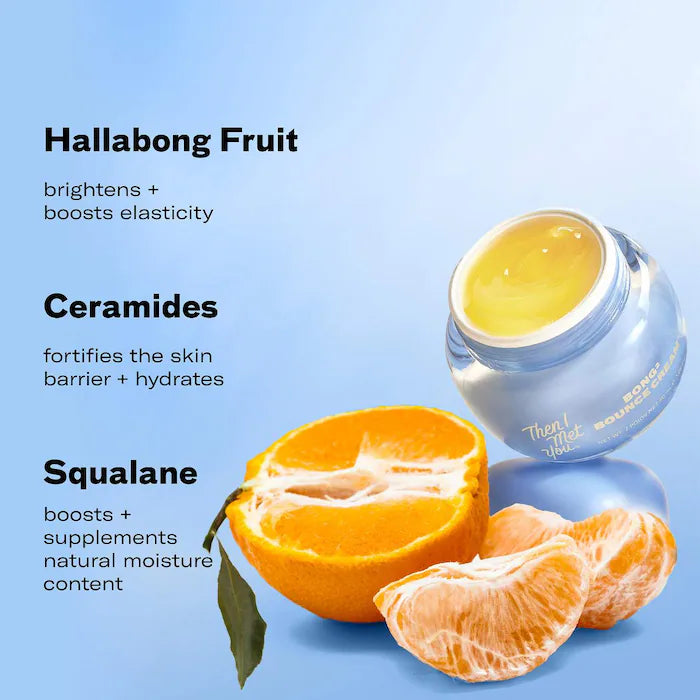 Bong² Bounce Cream Brightening & Barrier Repair Korean Moisturizer With Vitamin C, Ceramides, & Collagen