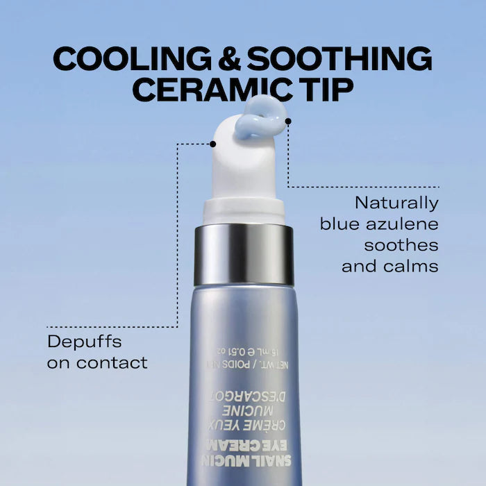 Snail Mucin Firming And Brightening Korean Eye Cream With Volufiline, Peptides, & Collagen For Fine Lines & Wrinkles