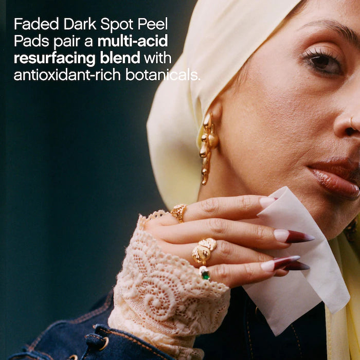 Faded Brightening Peel Pads For Dark Spots, Discoloration & Uneven Skin Tone
