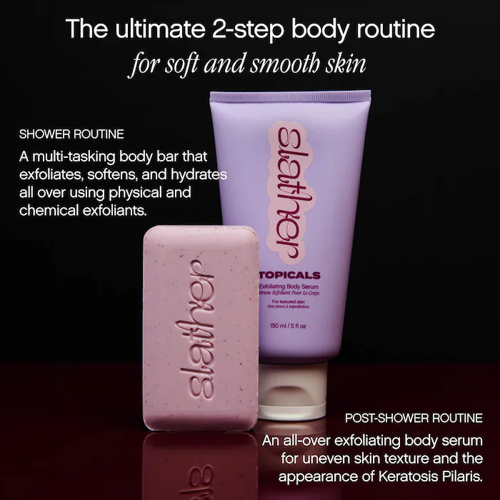 Slather Exfoliating & Smoothing Bar - For Soft Skin