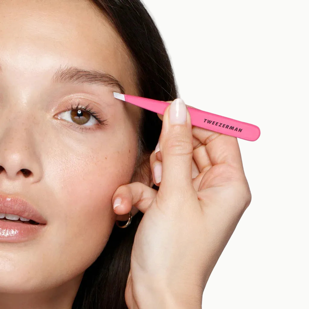 Pretty In Pink Slant Tweezer - Azora Beauty