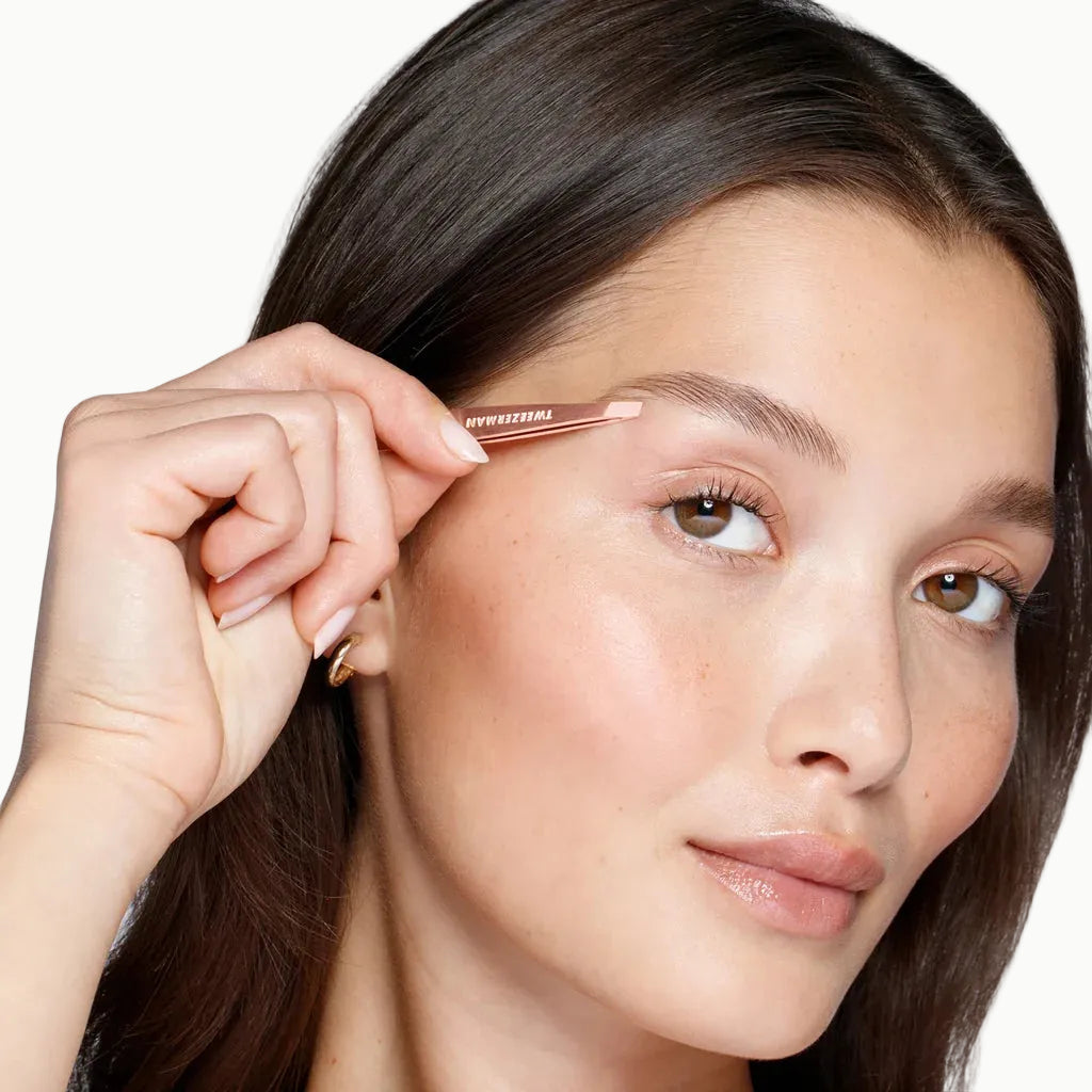 Rose Gold Mini Slant Tweezer - Azora Beauty