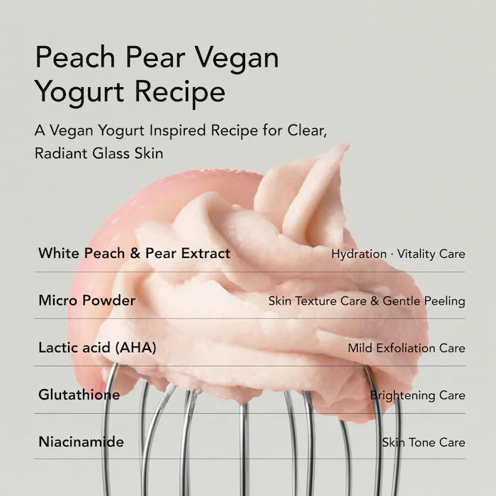 Peach Pear Yogurt Face Mask Cleanser