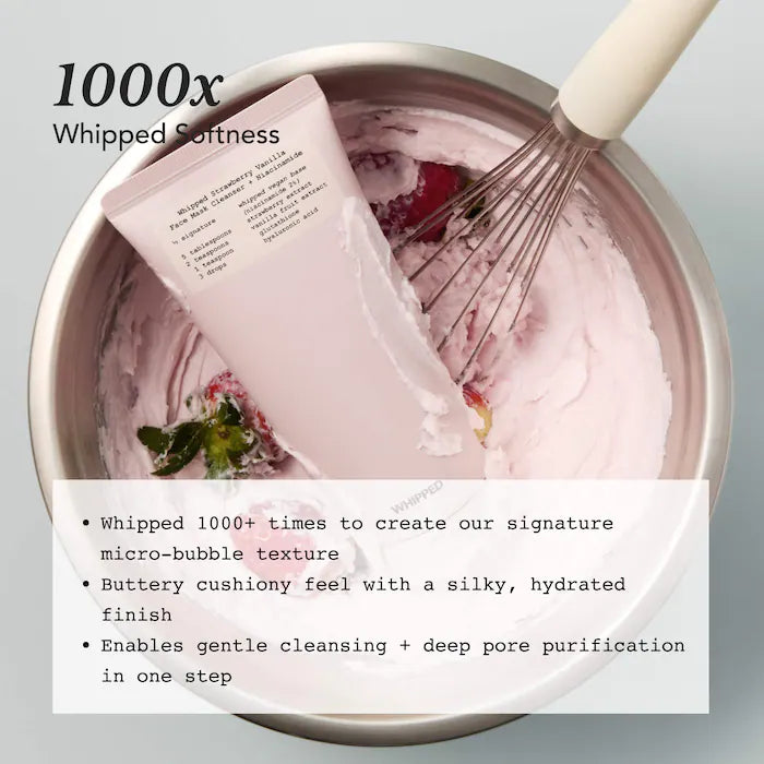 Strawberry Vanilla Face Mask Cleanser + Niacinamide