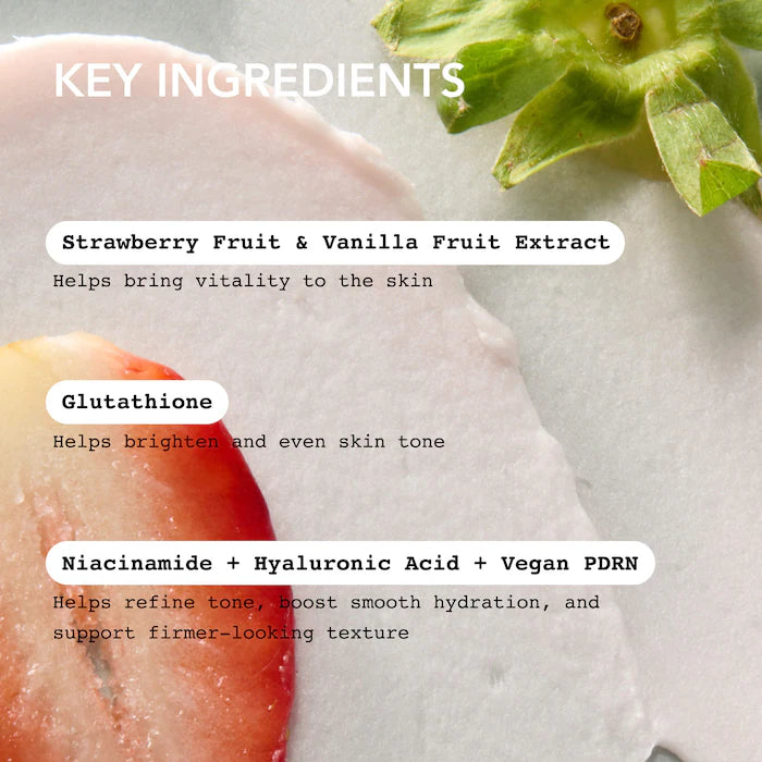 Strawberry Vanilla Face Mask Cleanser + Niacinamide