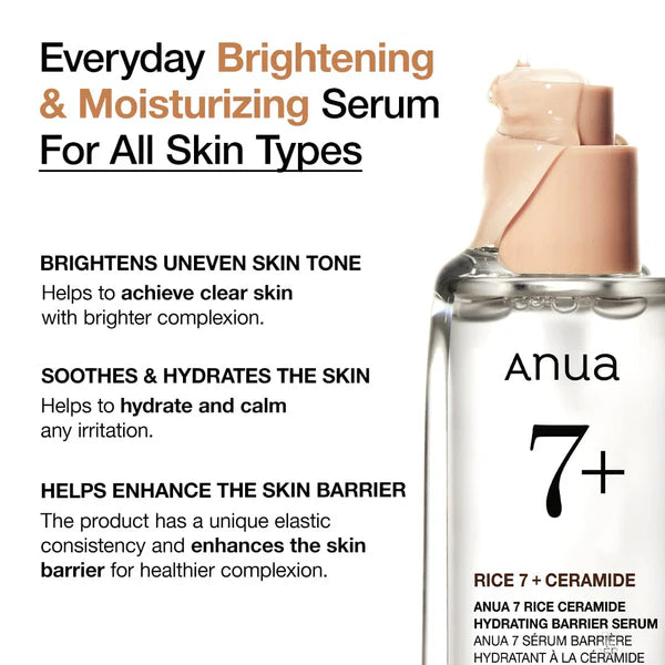 7 Rice Ceramide Hydrating Barrier Serum - Azora Beauty