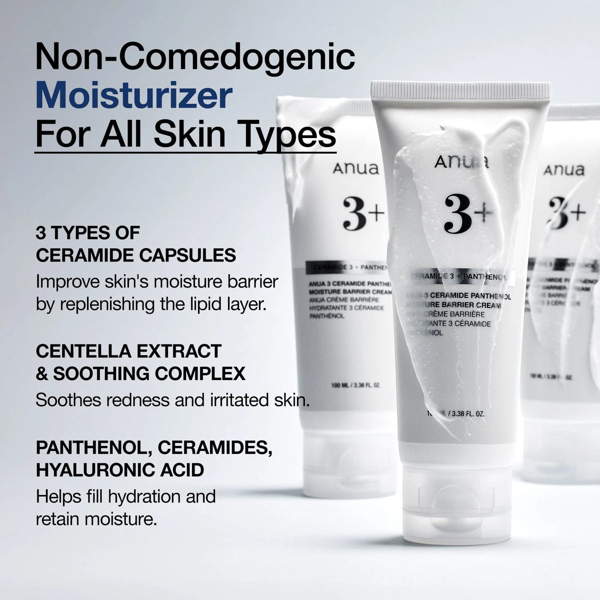 3 Ceramide Panthenol Moisture Barrier Cream - Azora Beauty
