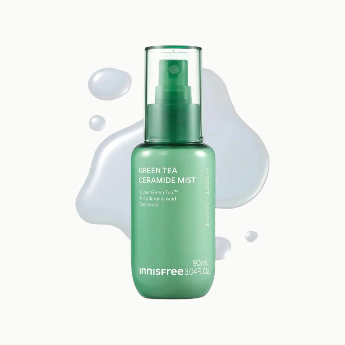 Green Tea Korean Ceramide Mist With Hyaluronic Acid For Redness & Soothing