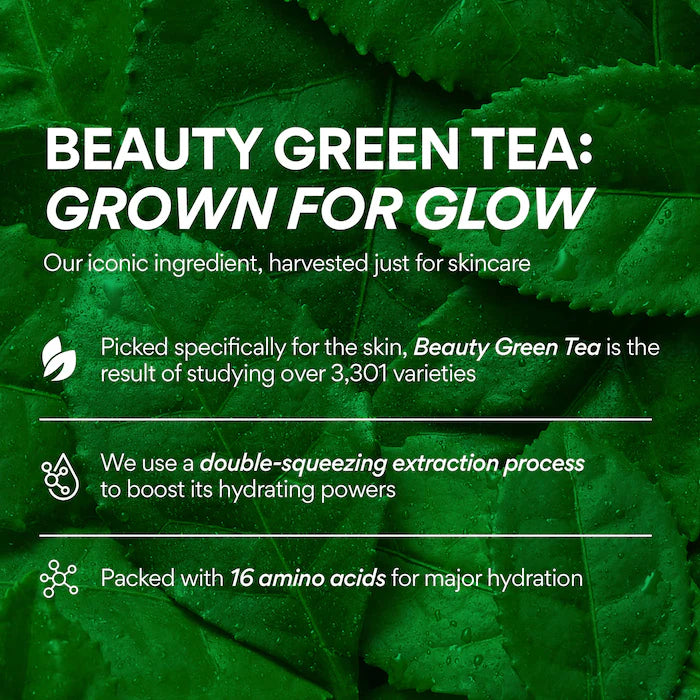 Korean Jeju Green Tea Eye Serum With Caffeine For Hydration + Puffiness