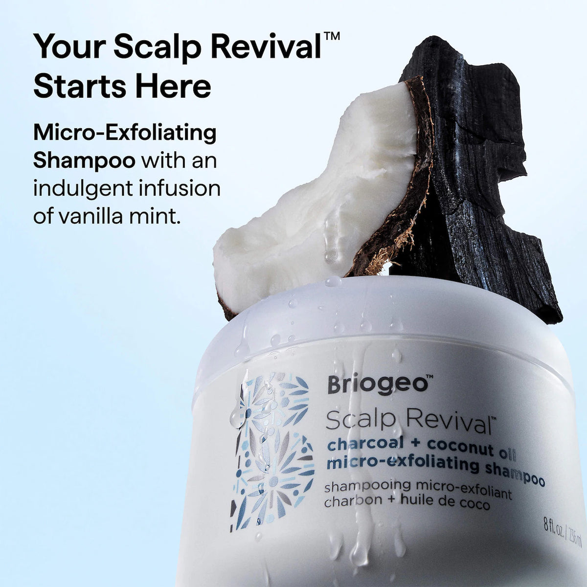 Scalp Revival™ Charcoal + Coconut Oil Micro-Exfoliating Shampoo - Azora Beauty