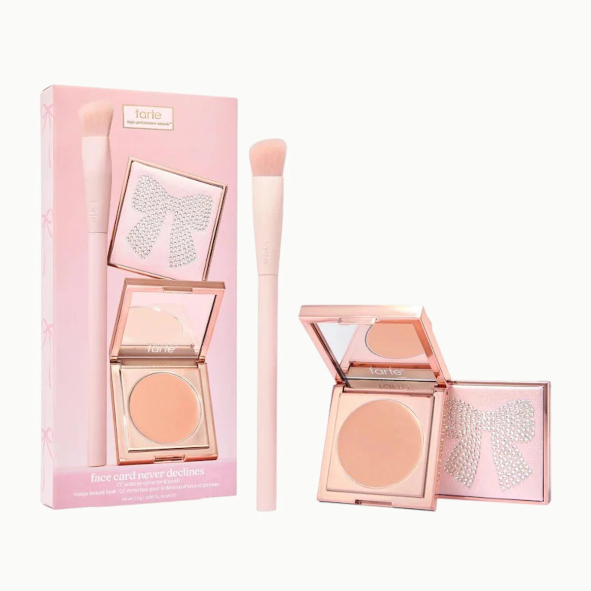Face Card Never Declines CC Full Coverage Undereye Corrector & Brush Set